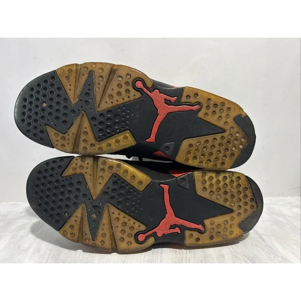 Nike Air Jordan 6 Retro Mens Sneaker 10.5 Black Infrared 384664-060